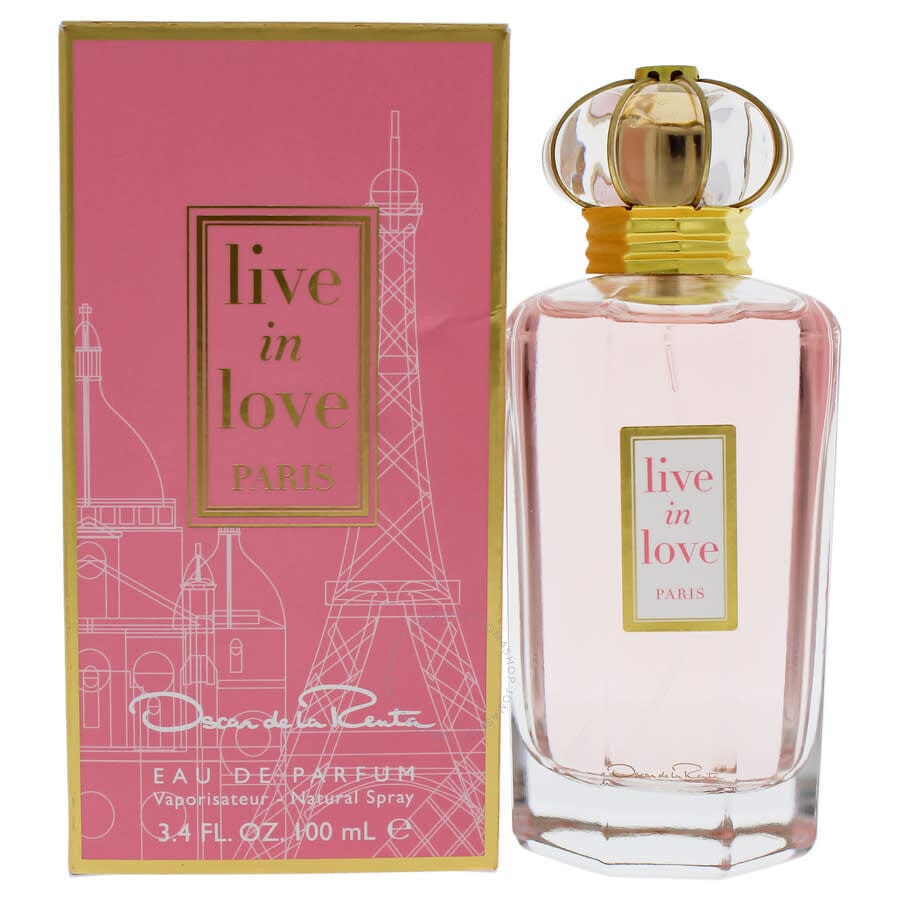 Oscar de la Renta Live In Love Paris For Her Eau de Parfum Spray 3.4 Oz