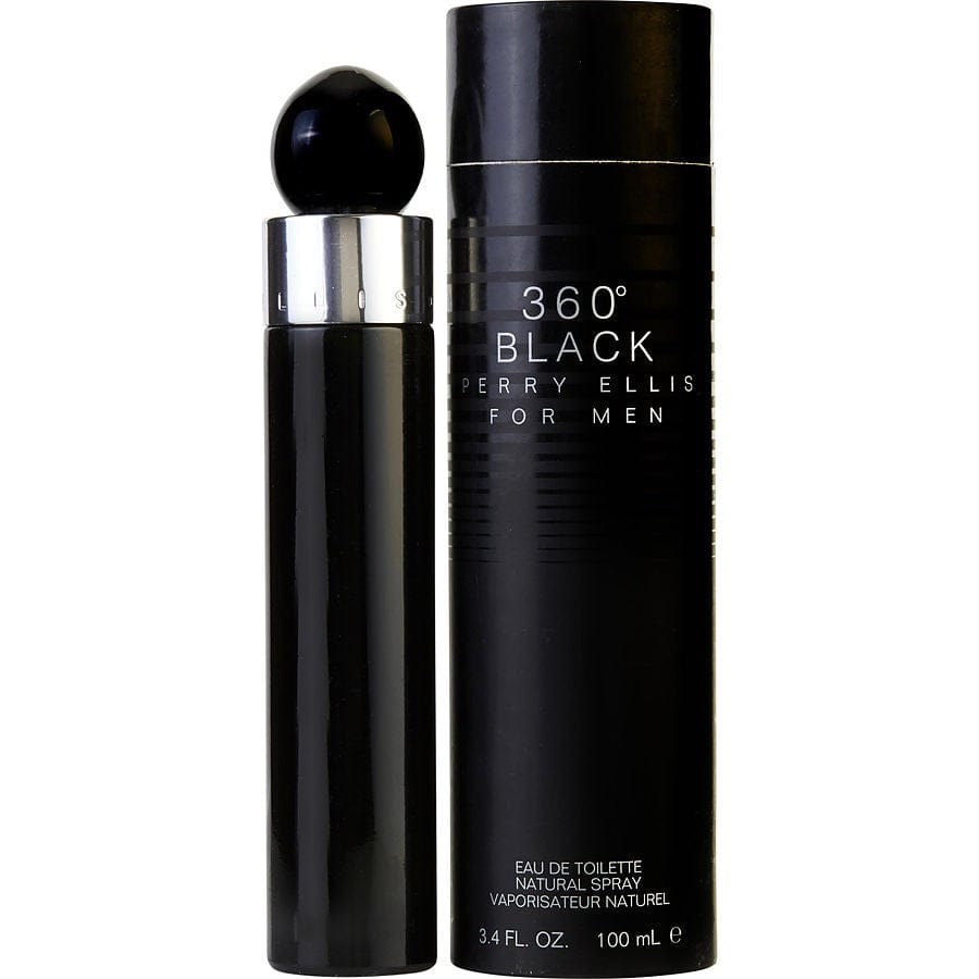 Perry Ellis 360° Black Cologne For Men Eau De Toilette Spray 3.4 oz / Gift Set 3.4 oz Edt