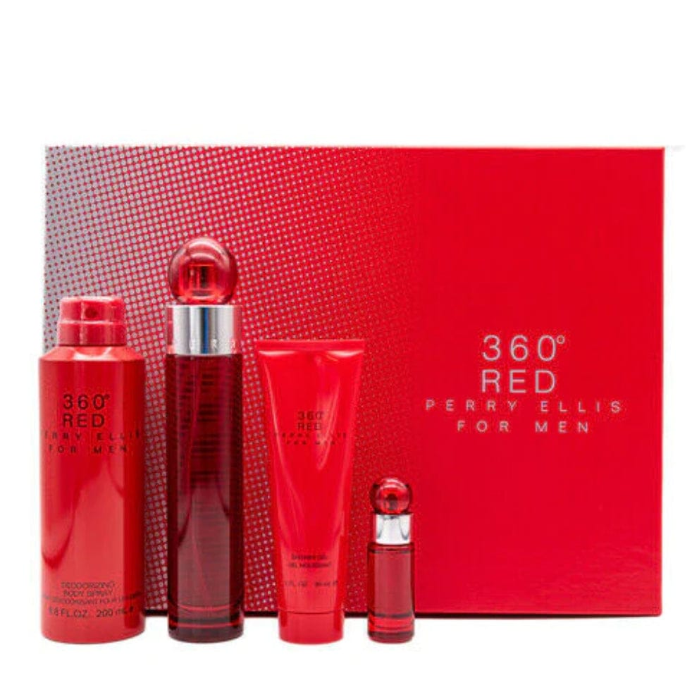 Perry Ellis 360° Red Cologne For Men Eau De Toilette Spray 3.4 oz / 6.8 oz / Gift Set 3.4 oz Edt
