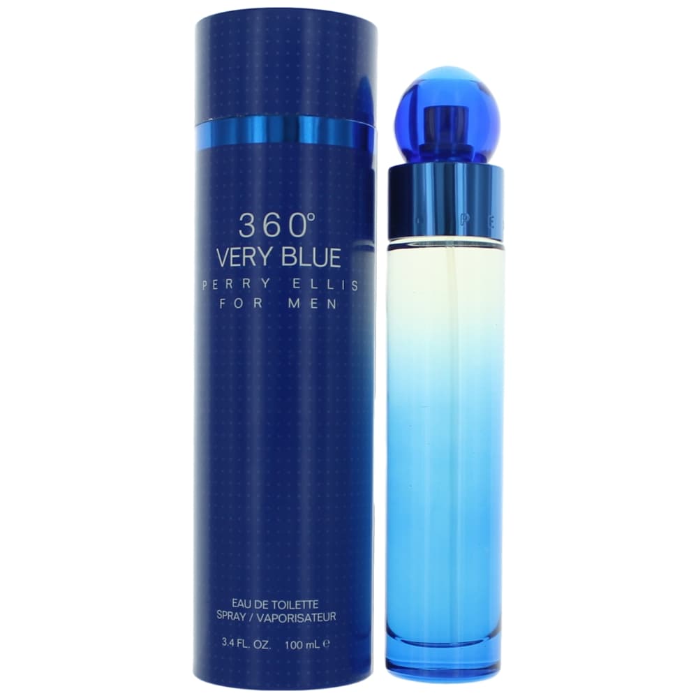 Perry Ellis 360° Very Blue Men's Perfume/Cologne For Men Eau De Toilette 3.4 oz / Gift Set 3.4 oz Edt