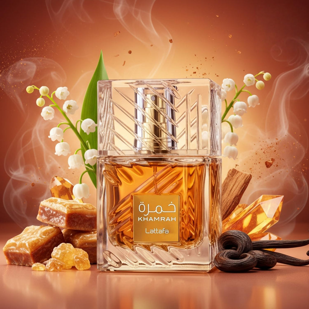 Lattafa Khamrah Qahwa Eau de Parfum for Unisex - Long-Lasting Fragrance - Vanilla, Warm Spicy, Cinnamon, Sweet - 3.40 Ounce / 100 ml