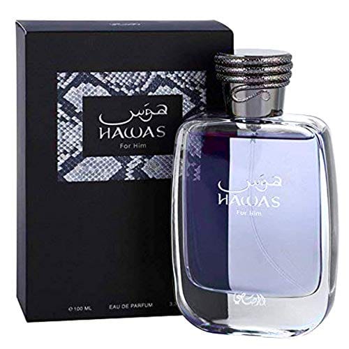 Rasasi Hawas for Him Men’s Perfume/Cologne For Men Eau de Parfum 3.38 Oz Edp