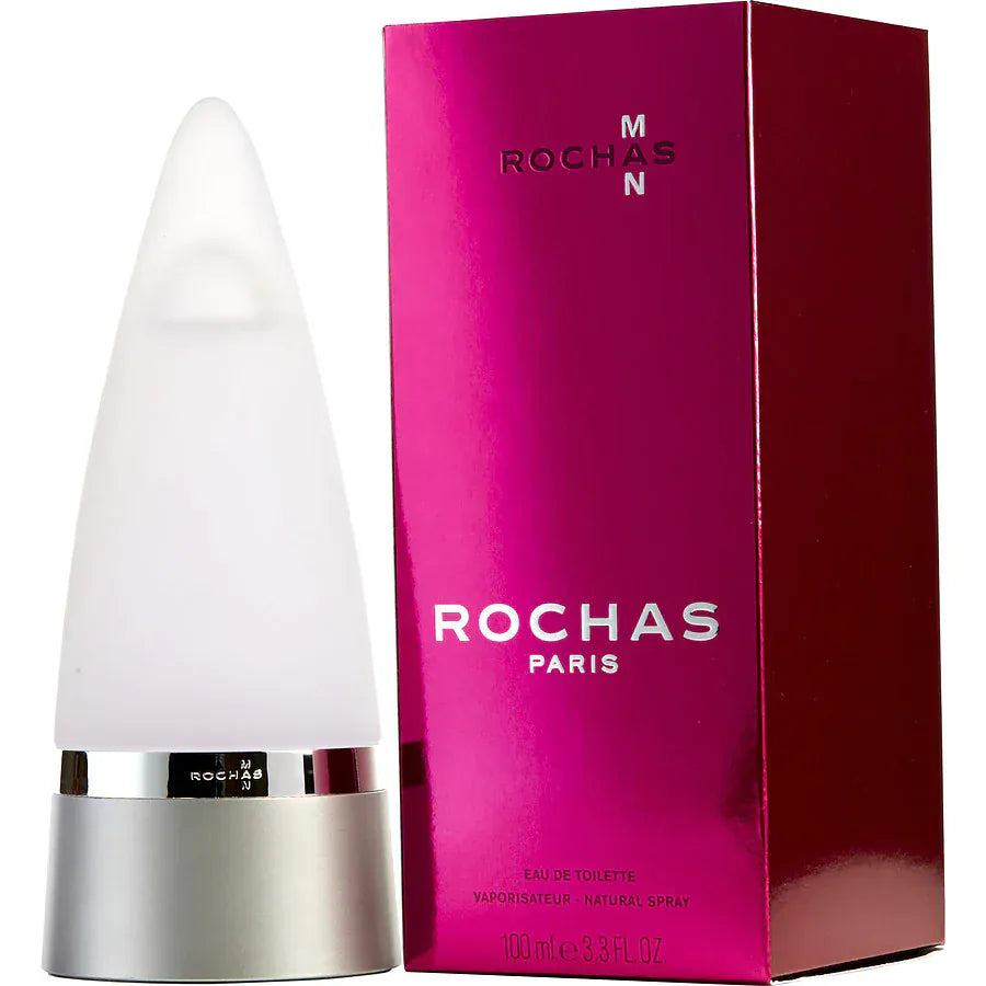 Rochas Man Men’s Perfume/Cologne For Men Eau de Toilette 1.6 oz / 3.3 oz / Gift Set 3.3 oz Edt