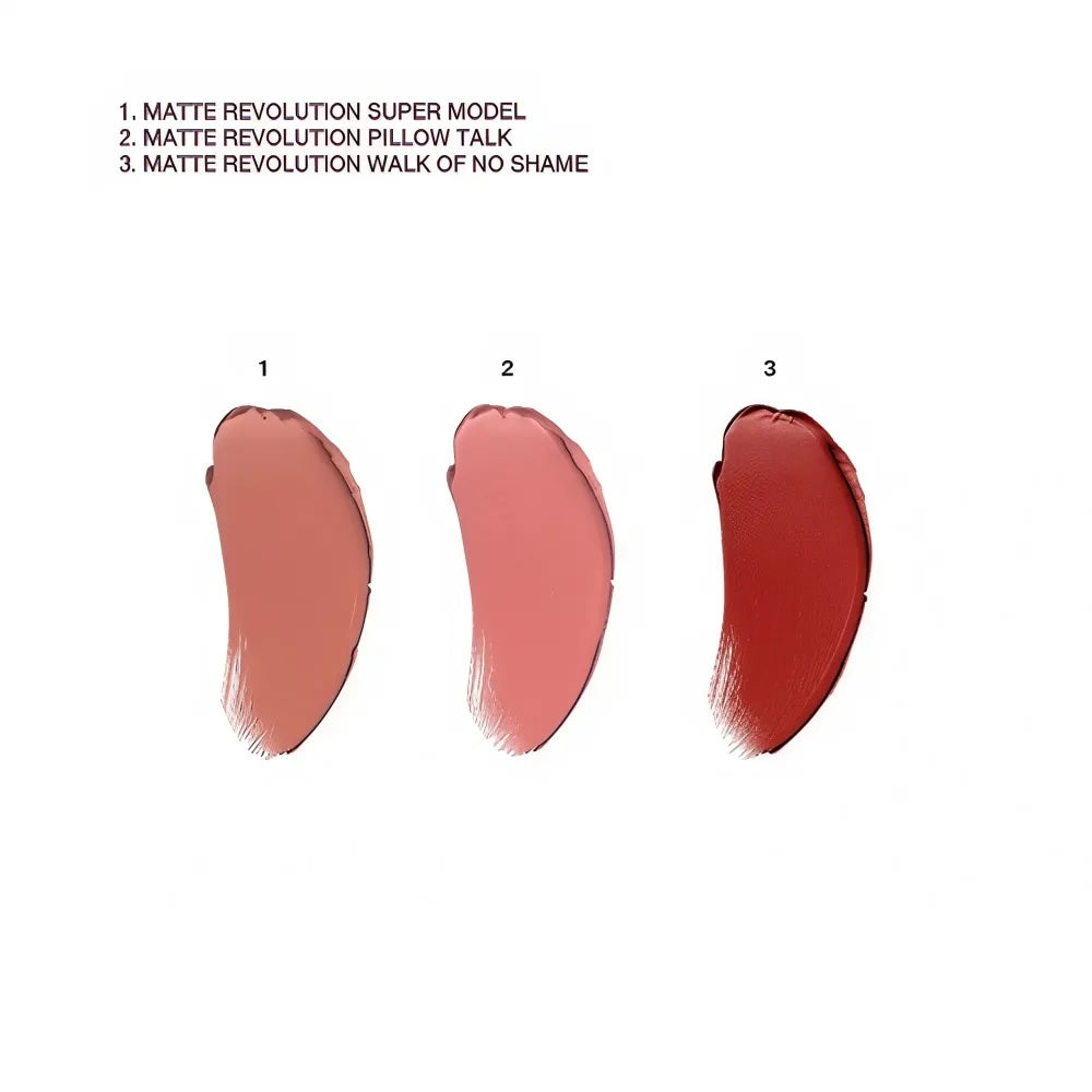 Charlotte Tilbury Iconic Mini Lip Trio Kit - Pillow Talk, Walk of No Shame, Supermodel 0.03 Ounce