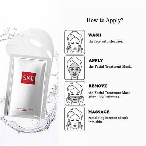 SK-II Facial Treatment Mask -10pcs- Brightening Face Mask Sheets to Help Improve Tone, Texture & Radiance - Anti-Aging Treatment for Replenished Moisture & Visibly Healthier Skin