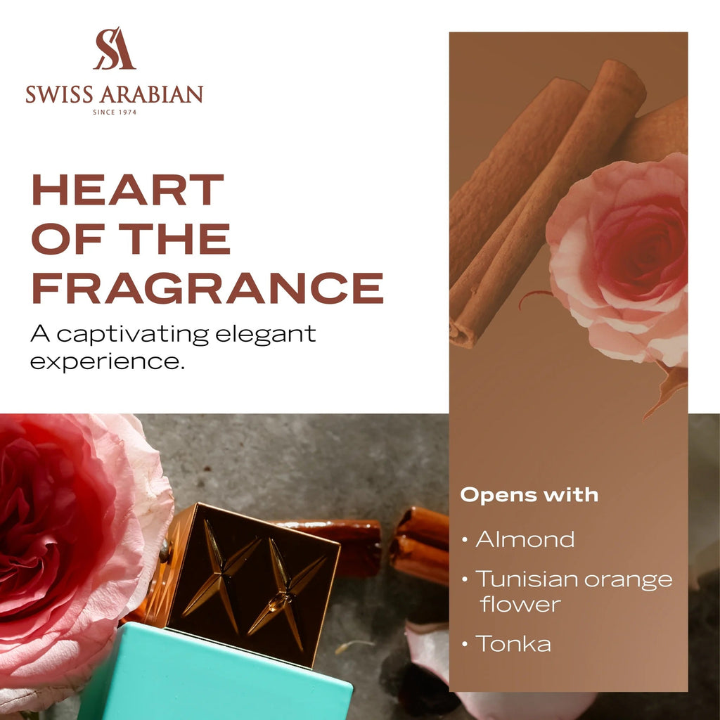 Swiss Arabian - Shaghaf Oud Tonka - Vanilla Perfume with Warm Amber Fragrance - Earthy and Woody Allure - Enchanting Fusion of Arabic Perfume - 75ml/2.5 oz