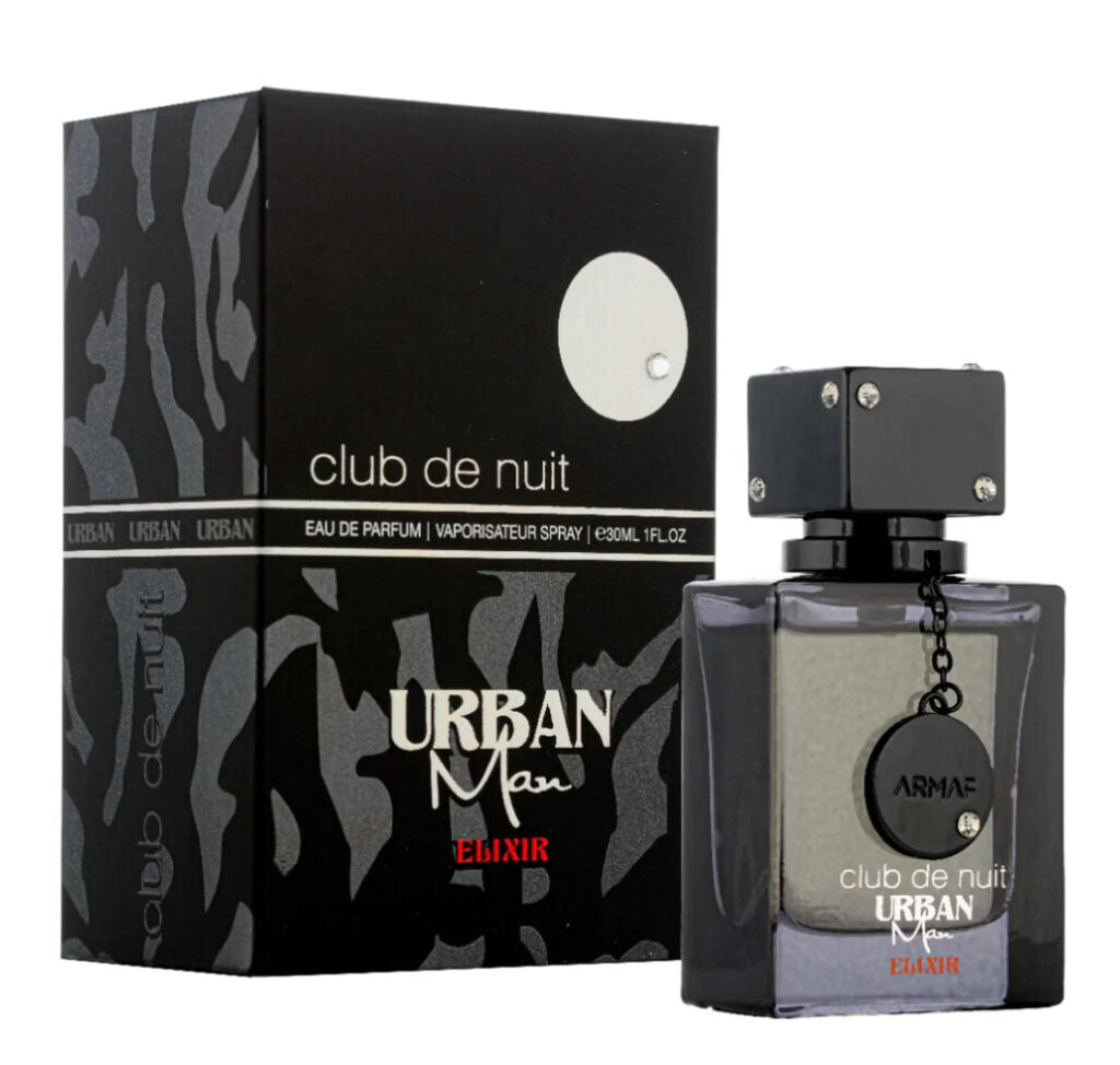 Armaf Club De Nuit Urban Man Elixir for Men Eau de Parfum Spray, 3.6 Ounce/105ml -Bergamot. Long Lasting