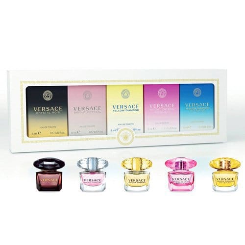 Versace The Versace Miniature Set Women's Perfume/Cologne For Women 5x0.17 oz